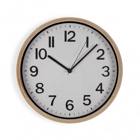 HORLOGE MURALE SIMIL BOIS 30 CM