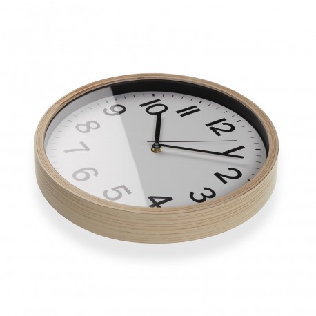 HORLOGE MURALE SIMIL BOIS 30 CM