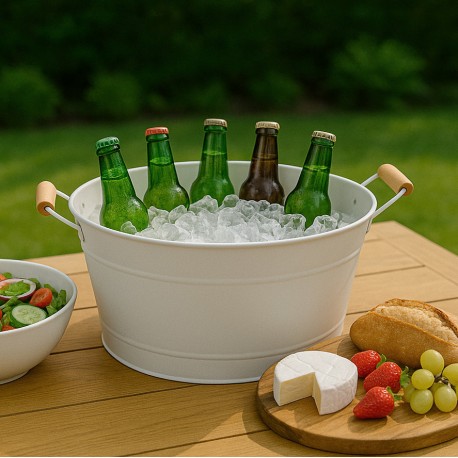 SEAU À GLACE BLANC TABITHA