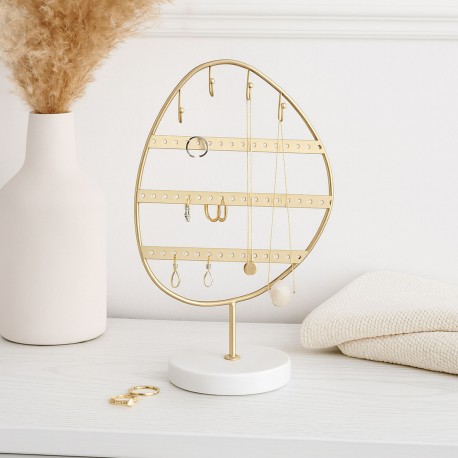 BOÎTE À BIJOUX MÉTAL DORÉ 4 NIVEAUX