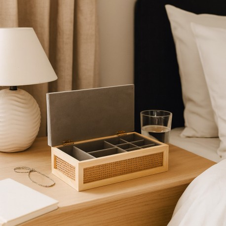 BOÎTE À BIJOUX EN ROTIN JEYCO