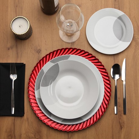 SET DE TABLE ROUGE