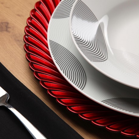 SET DE TABLE ROUGE