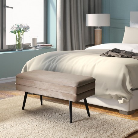 BANC DE LIT BEIGE