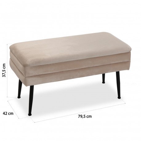 BANC DE LIT BEIGE