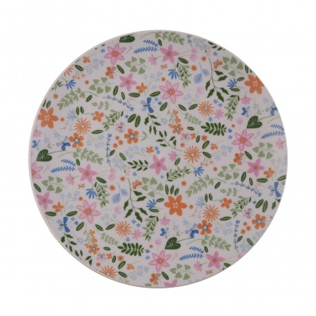 ASSIETTE FLEURS 25CM