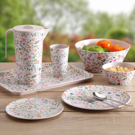 ASSIETTE FLEURS 25CM