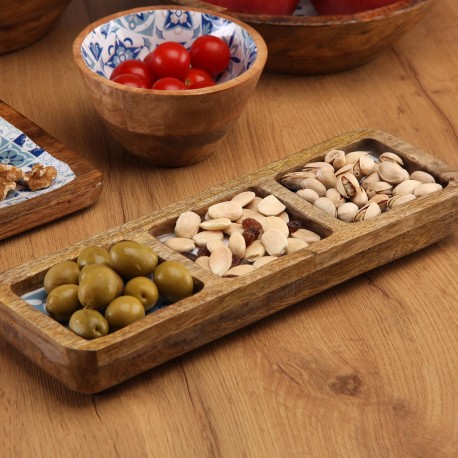 RAVIER TROIS COMPARTIMENTS AZURITA