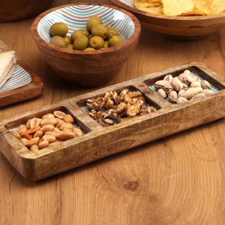 RAVIER TROIS COMPARTIMENTS RAYAS