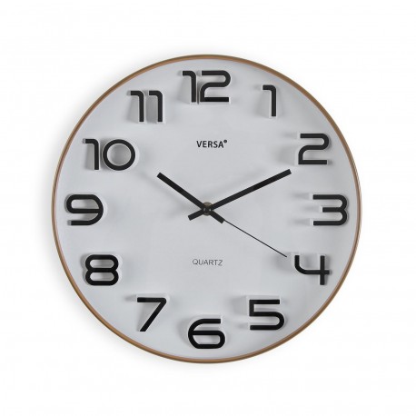 HORLOGE MURALE BLANCHE 30 CM