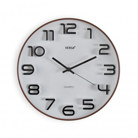 HORLOGE MURALE BLANCHE 30 CM
