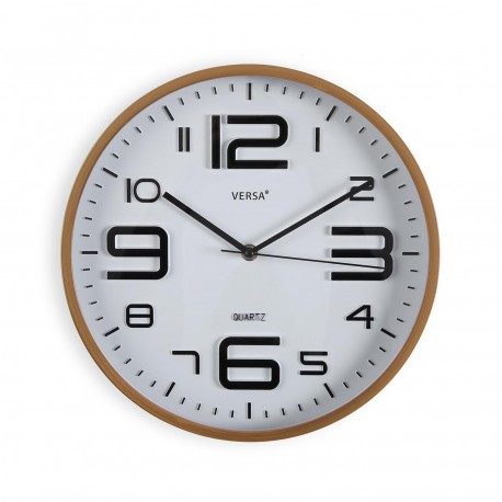 HORLOGE MURALE BLANCHE 30 CM