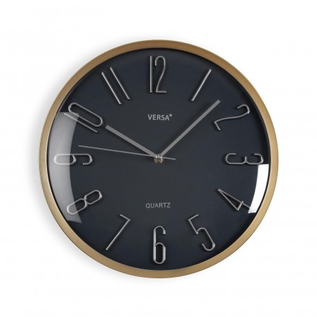 HORLOGE MURALE GRISE 33 CM