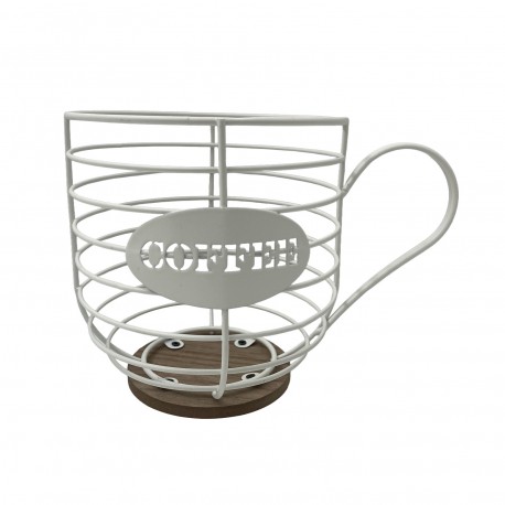 PANIER RANGEMENT TASSE BLANC