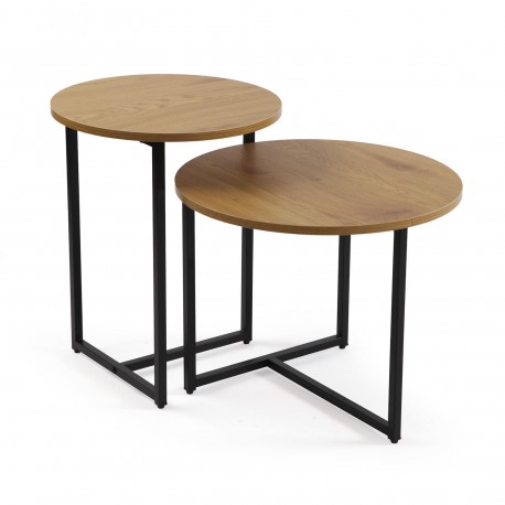 SET TABLES BASSES NIKO NOIR