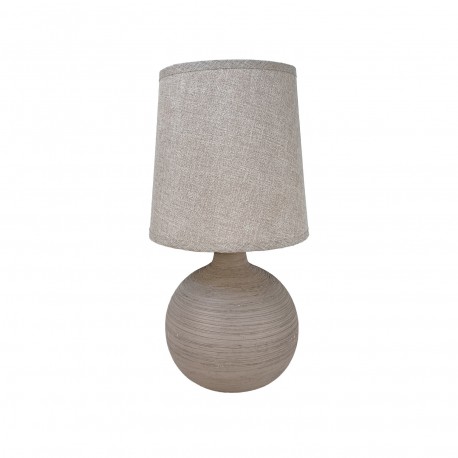 LAMPE TABLE ROCO MARRON