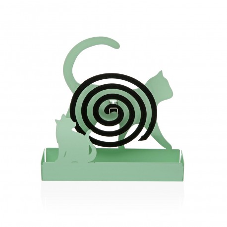 PORTE-SPIRALE ANTI-MOUSTIQUE CHAT MILO VERT