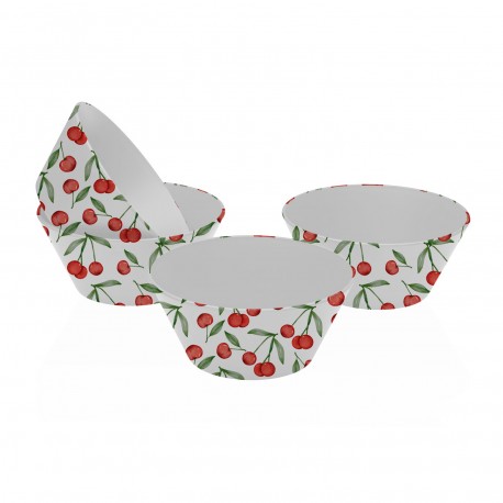 SET 4 COUPELLES CERISES