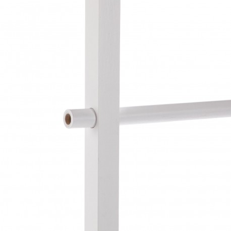PORTE-SERVIETTES ÉCHELLE BAMBOU BLANC
