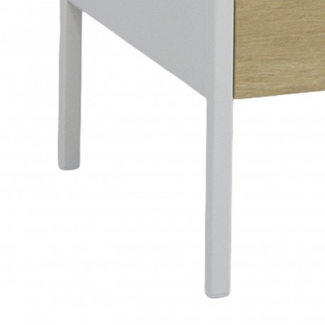 TABLE DE NUIT 2 TIROIRS BLANCHE