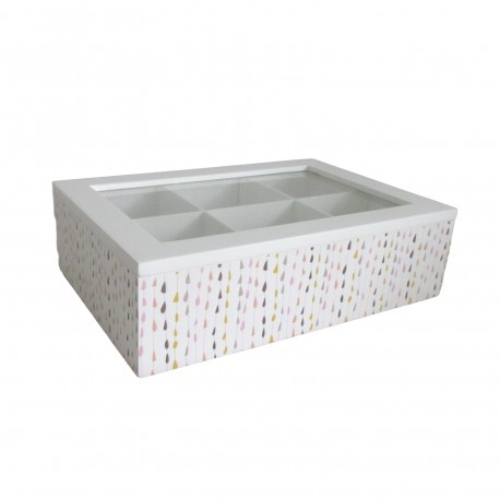 BOÎTE À THÉ NORDIC DROPS 6 EMPLACEMENTS