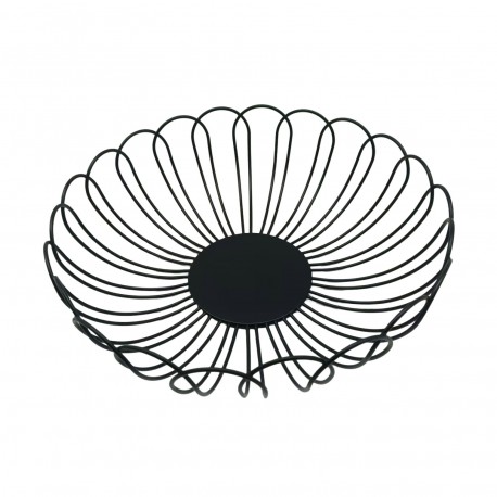 CORBEILLE À FRUITS FLEUR NOIR