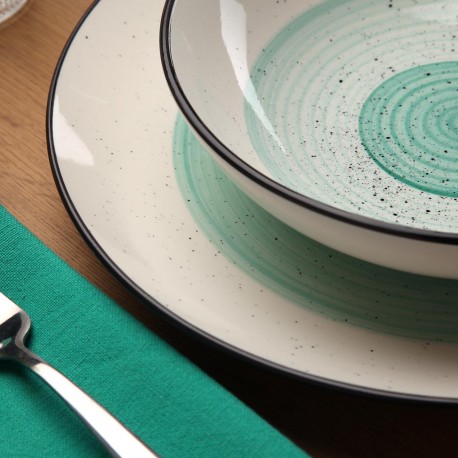 SERVICE 18 PIÈCES MORGAN VERT