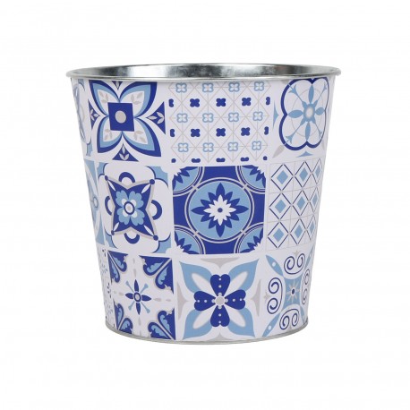 POT EN MÉTAL AZURITE XL