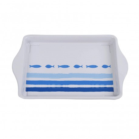 PLATEAU MÉTAL "OCEANIC" AVEC POIGNÉES