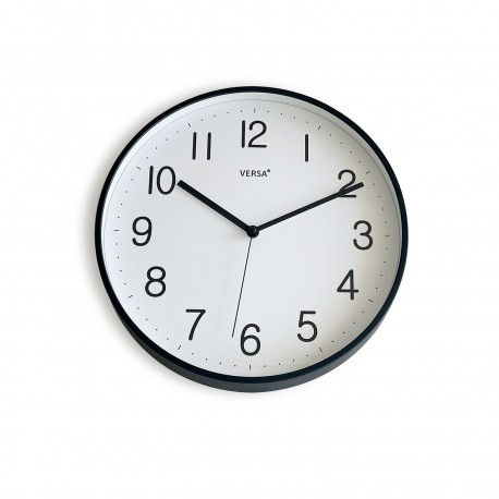 HORLOGE MURALE NOIRE 30 CM