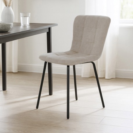 CHAISE TAPISSÉE BEIGE