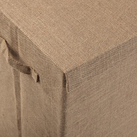 PANIER LINGE PLIABLE EN JUTE