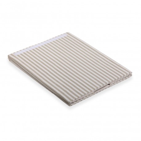 PANIER LINGE PLIABLE RAYÉ GRIS