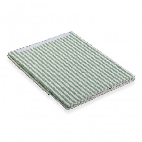 PANIER LINGE PLIABLE RAYÉ VERT