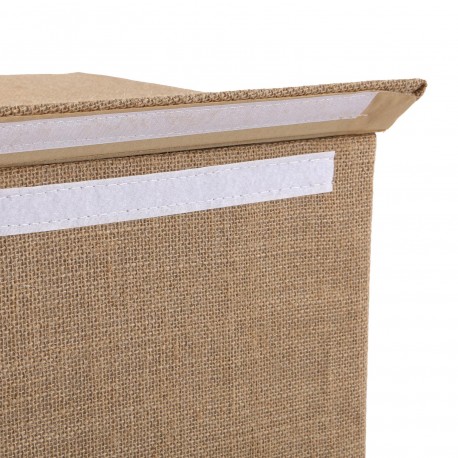 PANIER LINGE PLIABLE EN JUTE