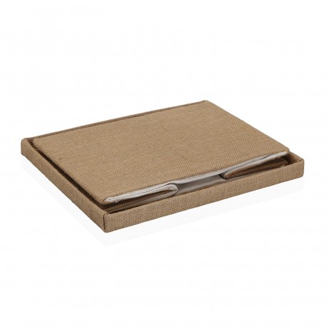 PANIER AVEC COUVERCLE EN JUTE