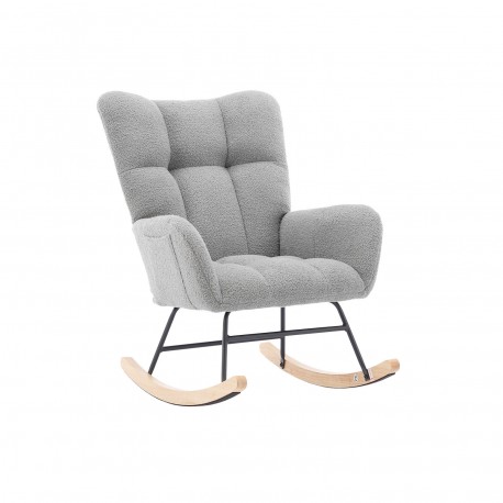 ROCKING CHAIR AVEC ACCOUDOIRS GRIS