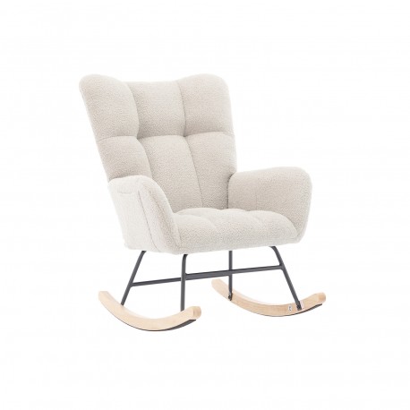 ROCKING CHAIR AVEC ACCOUDOIRS BEIGE