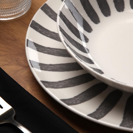 SERVICE 18 PIÈCES JUNGLE GRIS