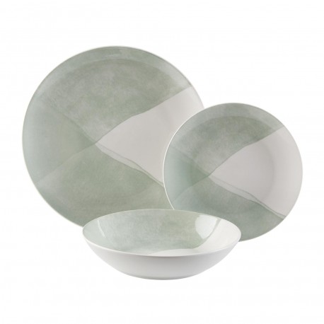 SERVICE 18 PIÈCES PICNIC VERT