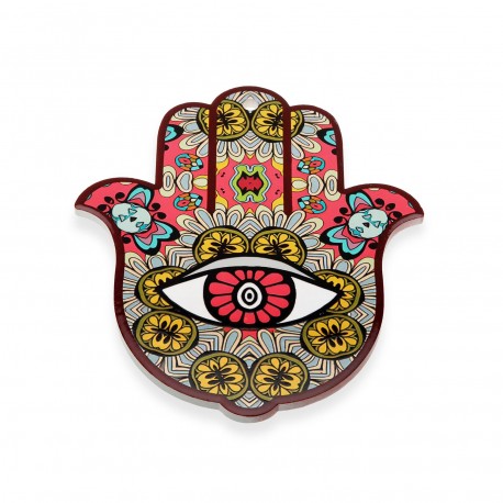 DESSOUS DE PLAT MAIN ROUGE