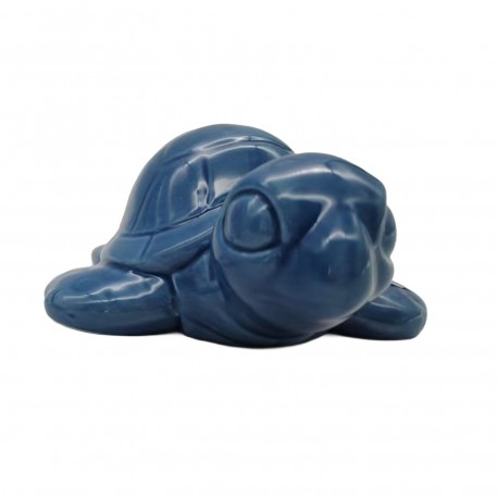STATUETTE CÉRAMIQUE TORTUE MER BLEUE
