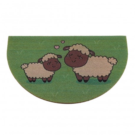 PAILLASSON DEMI-LUNE MOUTONS