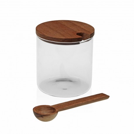 BOCAL BOROSILICATE+ACACIA 300ML