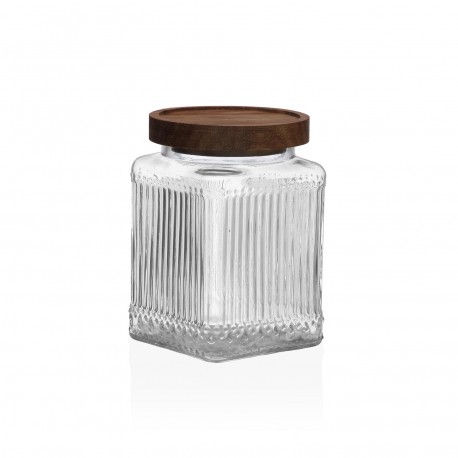 BOCAL VERRE BOUCHON ACACIA 730ML