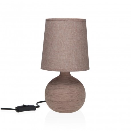 LAMPE TABLE ROCO MARRON