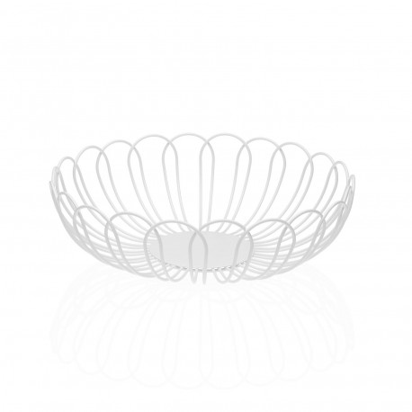 CORBEILLE À FRUITS FLEUR BLANCHE