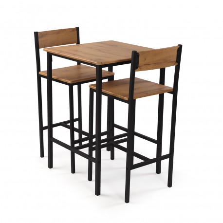 SET TABLE ET 2 CHAISES