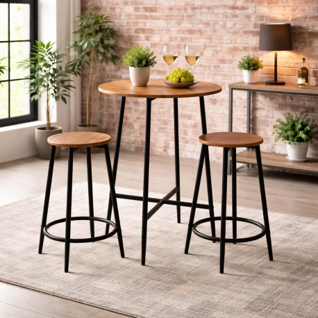 SET TABLE ET 2 CHAISES