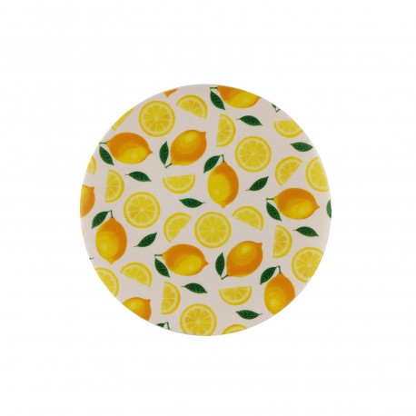 ASSIETTE RONDE CITRONS 20CM
